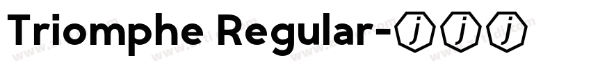 Triomphe Regular字体转换